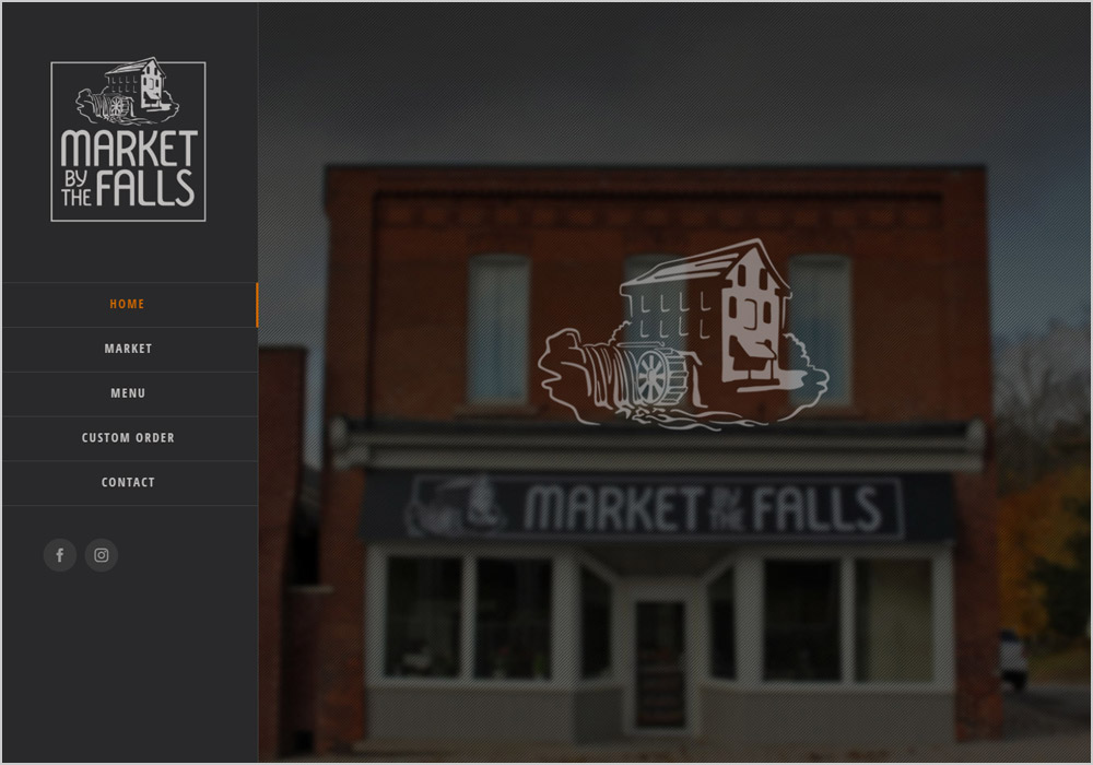 Market By The Falls webpage