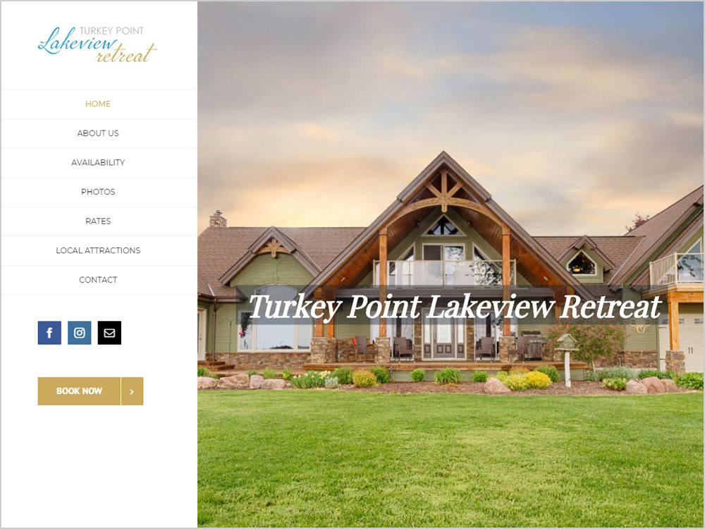 Turkey Point Lakeview Retreat webpage